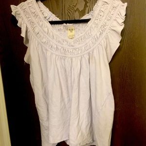 Free People periwinkle flowing loose fit top. Soft Rayon fabric